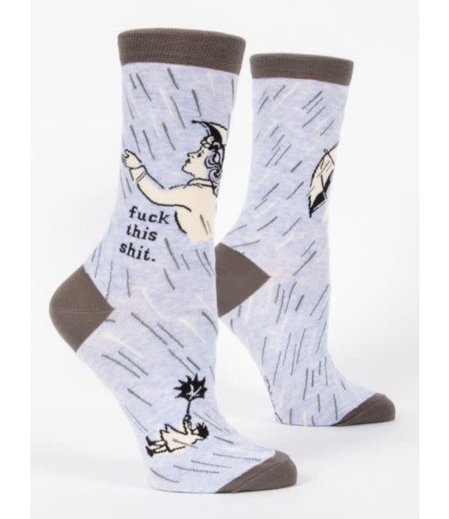 Blue Q Fuck this shit - Crew Socks Women