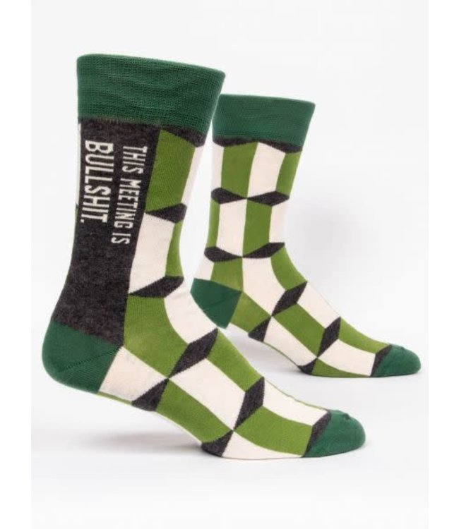 Blue Q This meeting is bullshit - Crew Socks Men