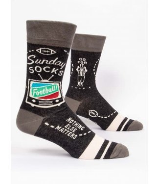 Blue Q Sunday - Crew Socks Men