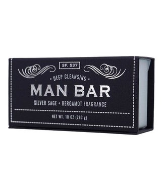 San Francisco Soap Company Man Bar - Silver Sage + Bergamot