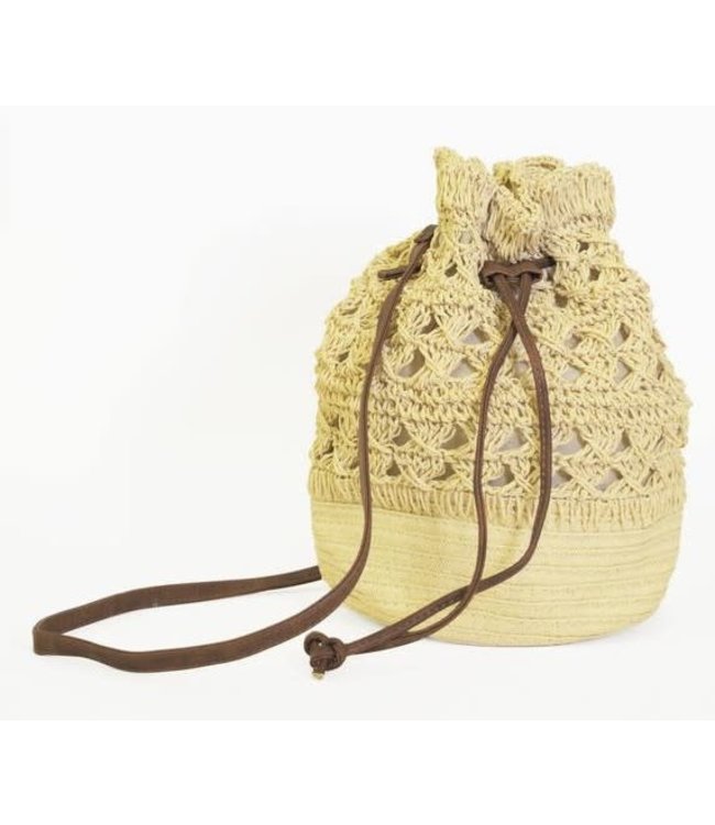 Pink Martini Straw Purse - Amber*