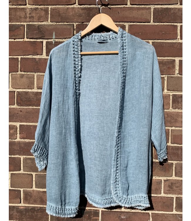 denim linen jacket