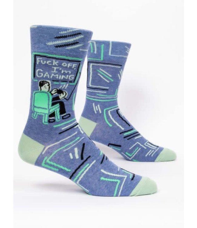 Blue Q Crew Socks - F Off, I'm Gaming