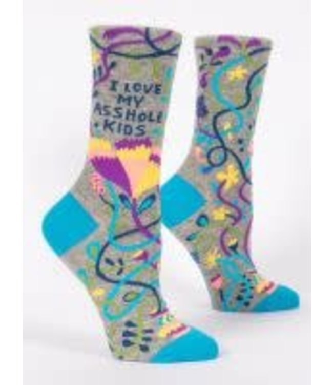 Blue Q Crew Socks - Love My AS Kids