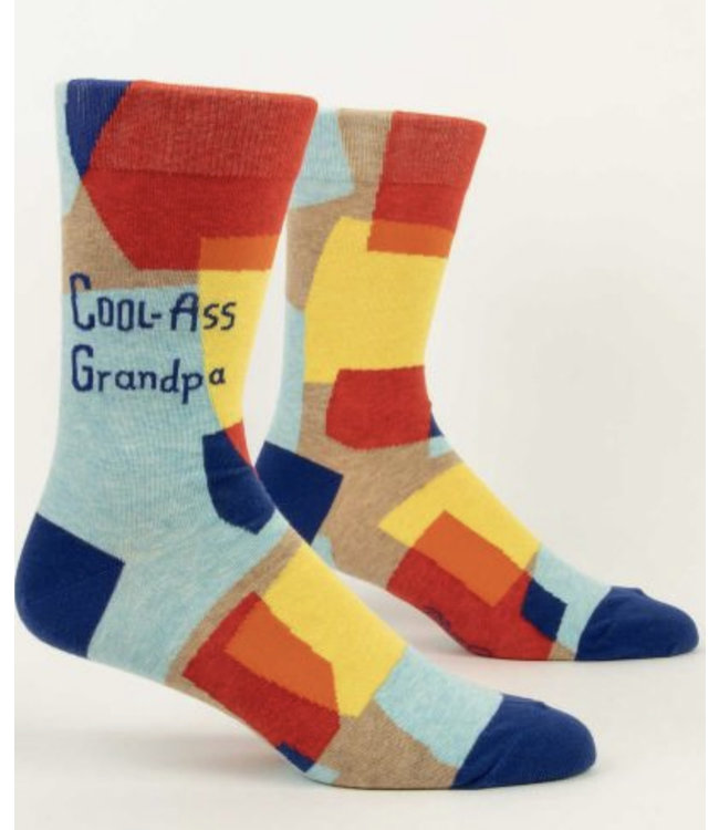 Blue Q Crew Socks - Cool-Ass Grandpa