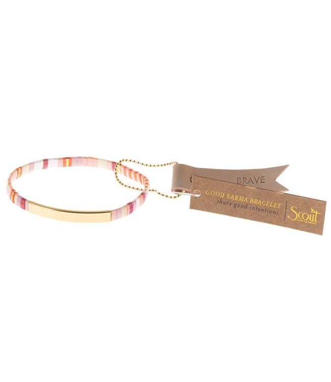 Scout Good Karma Bracelet - Brave - Pink/Gold*