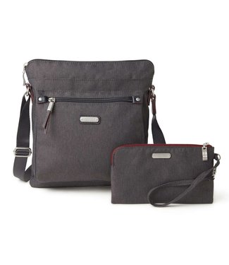 Crossbody Go Bag w RFID Wristlet Stone Set Me Free