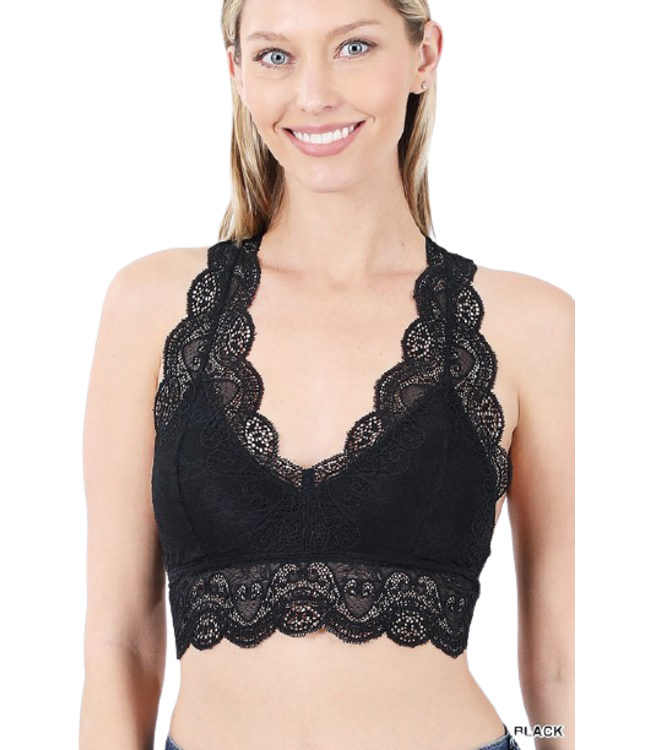 Full Lace Padded Bralette*