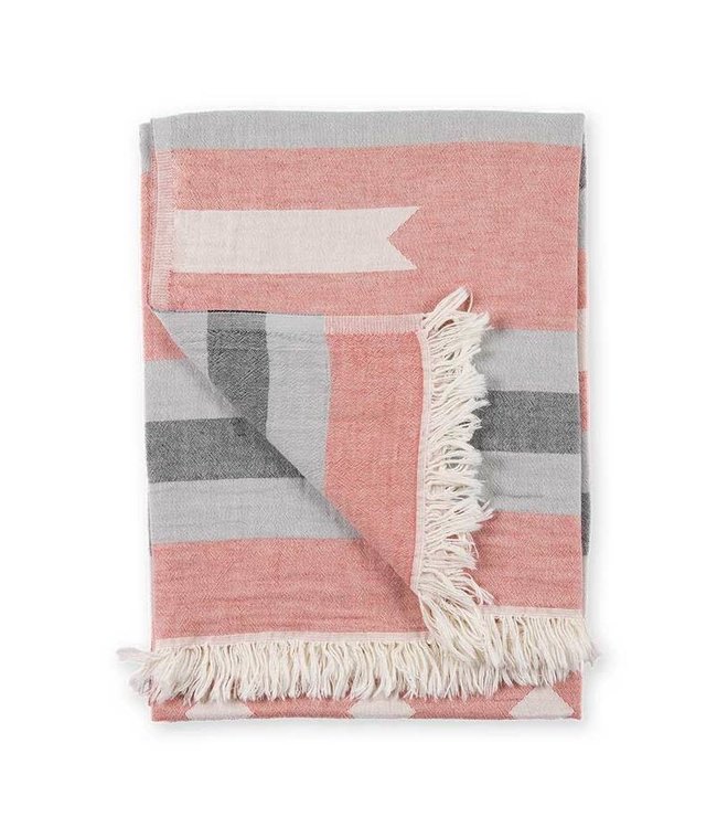 Pokoloko Turkish Towel - Ribbon - Red