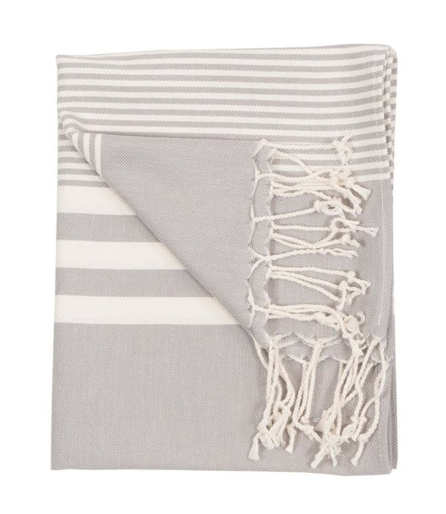 Pokoloko Turkish Hand Towel - Harem - Silver