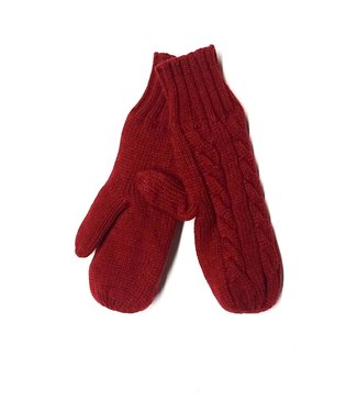 Giftcraft Cable Knit Mittens - Red *
