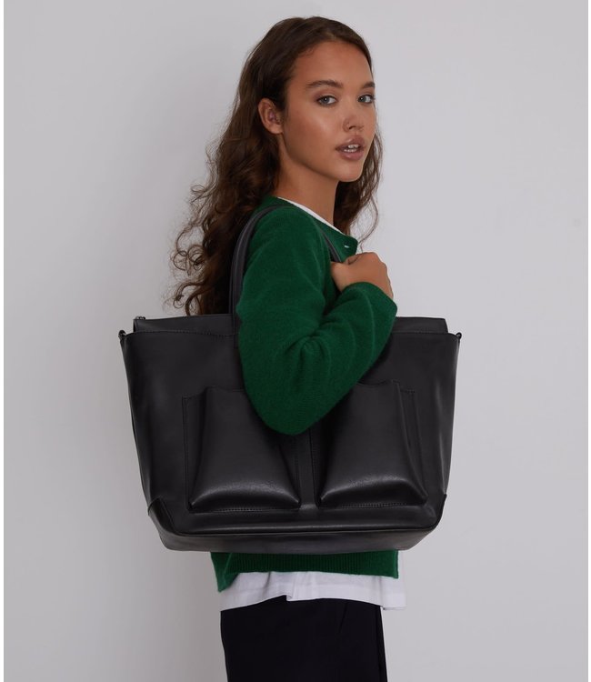 Matt & Nat Raylan Double Pocket Tote - Black