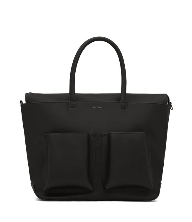 Matt & Nat Raylan Double Pocket Tote - Black