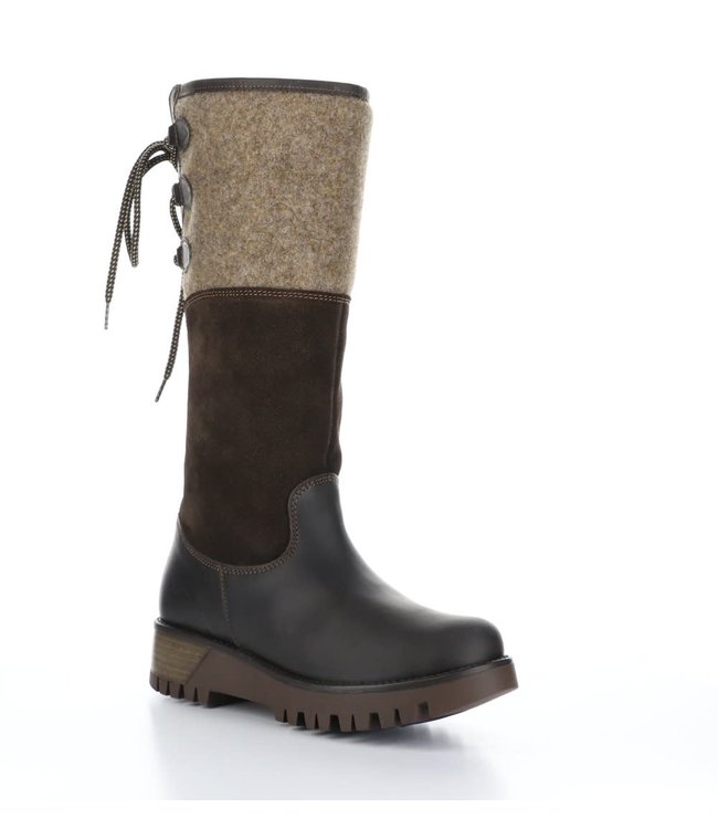 Bos&Co Prima Suede and Leather Boot - Coffee *