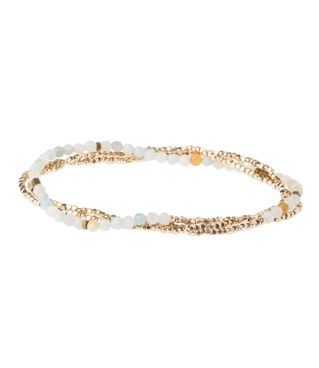 Scout Delicate Stone - Bracelet/Necklace - Amazonite/Gold