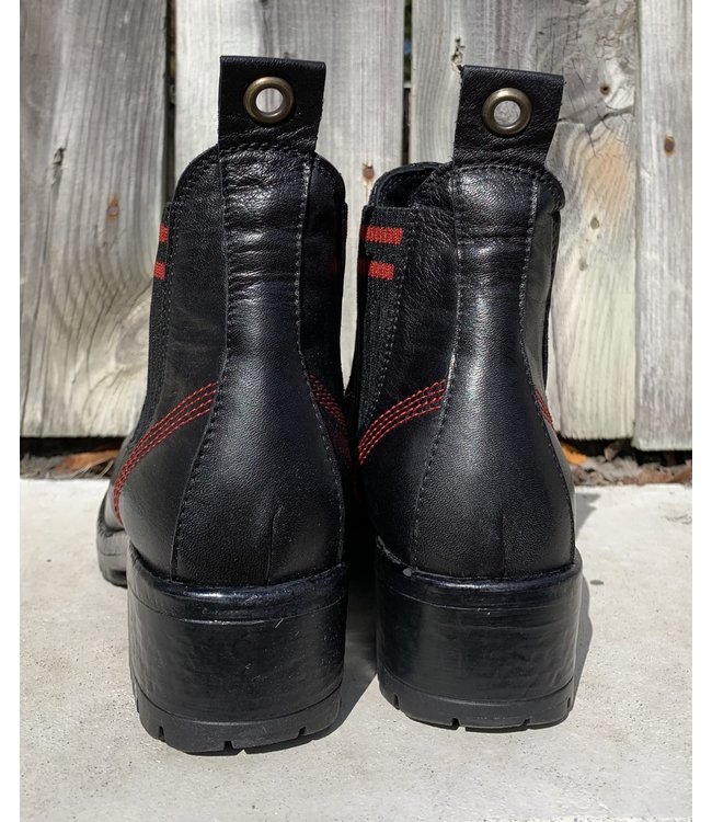 Bueno FLORIDA Booties - Black/Red Knit *