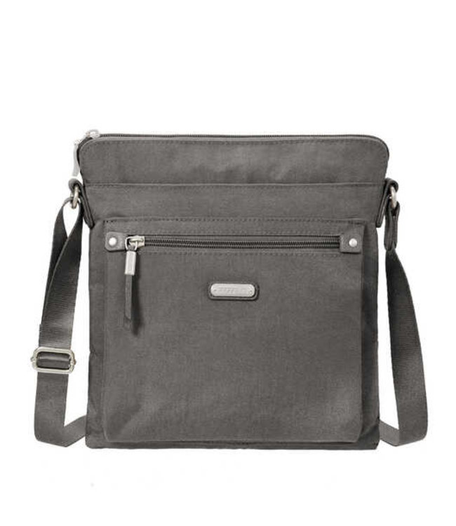 Baggallini Crossbody Go Bag w/ RFID wristlet - Sterling Shimmer