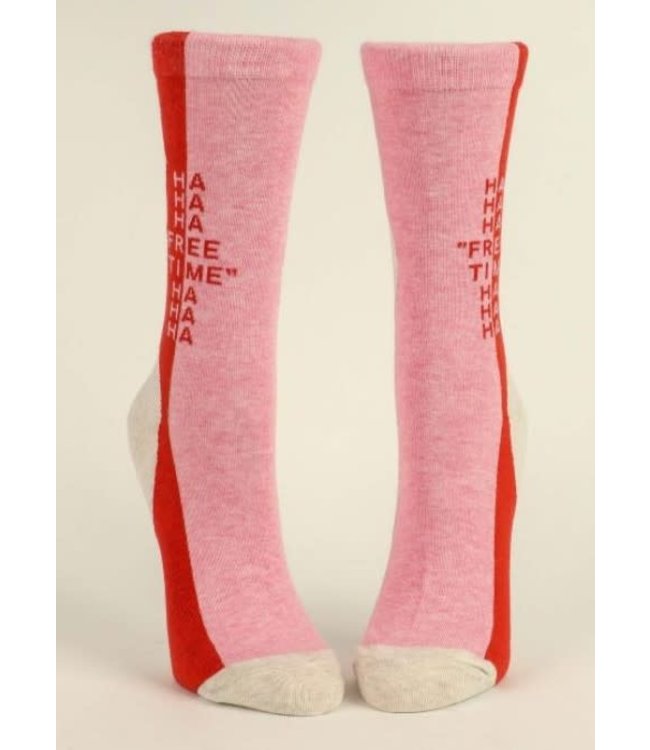 Blue Q Crew Socks - Free Time