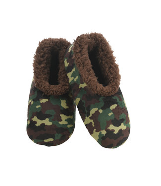 Snoozies Slippers - Kids Camo - Green*