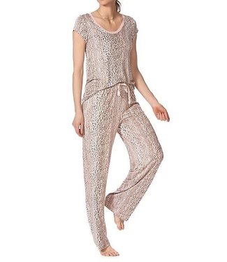 Hue Short Sleeves Pajama Sets - Leopard Print*