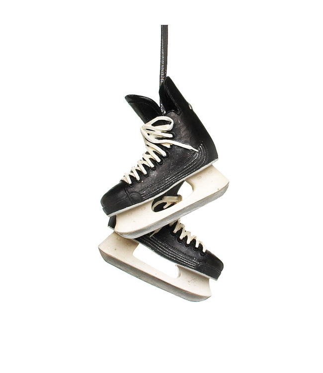 Black Hockey Skates X-Mas Ornament*