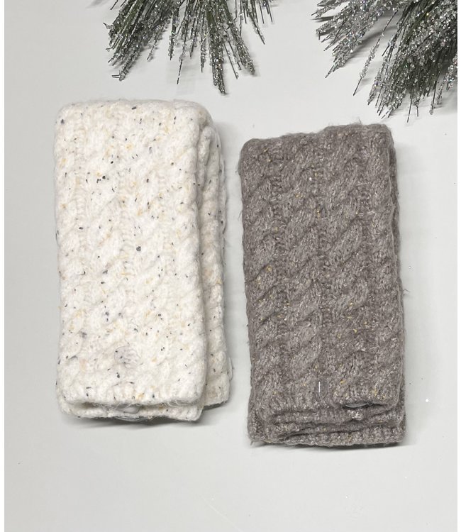 Lemon Legwarmers Tweed - Ivory