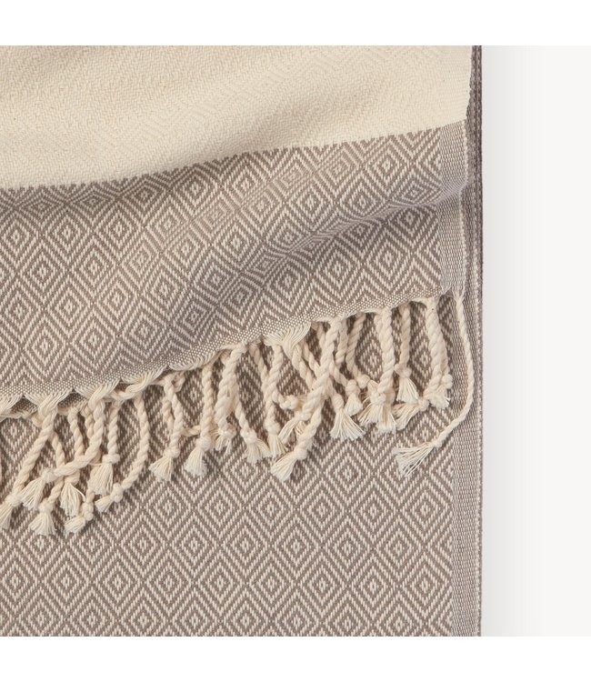 Pokoloko Turkish Towel - Diamond - Dune*