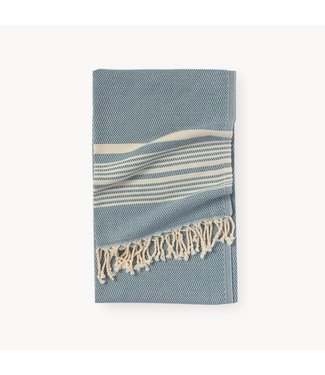 Pokoloko Turkish Towel - Hasir - Prussian