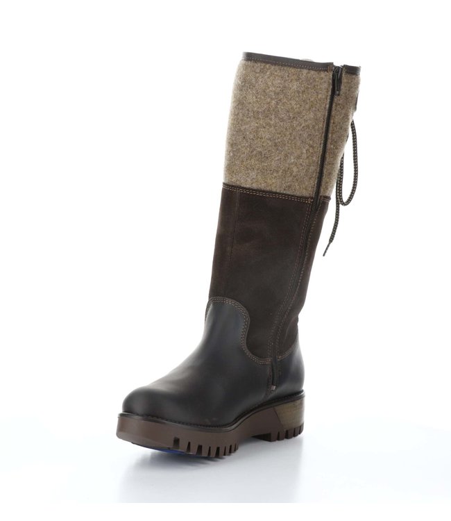 Bos&Co Prima Suede and Leather Boot - Coffee *