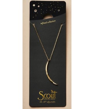 Scout Refined Necklace - Gibbous Slice - Gold