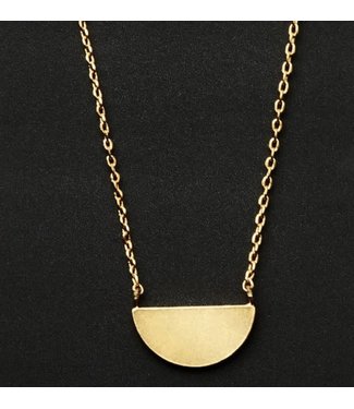 Scout Refined Necklace - Half Moon - Gold