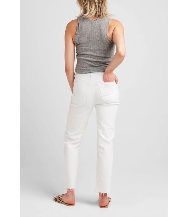 Silver Jeans High Rise Straight - White