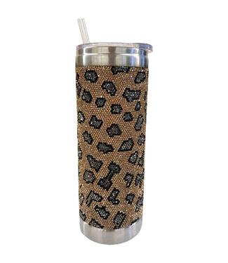 Royal Ice Tumbler - Wild Thing Leopard Gold