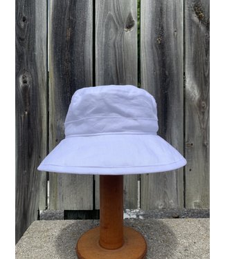 Puffin Gear Linen Bowler Hat - White
