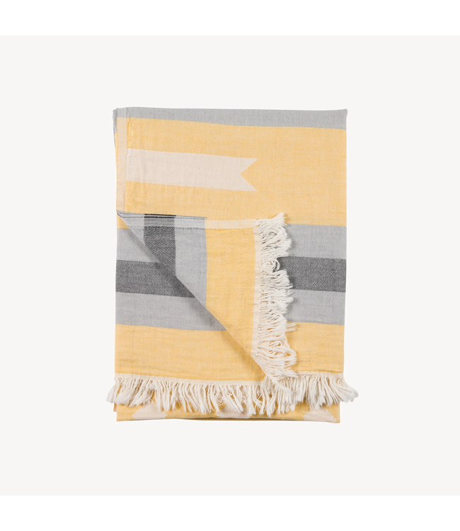 Pokoloko Turkish Towel - Ribbon - Yellow