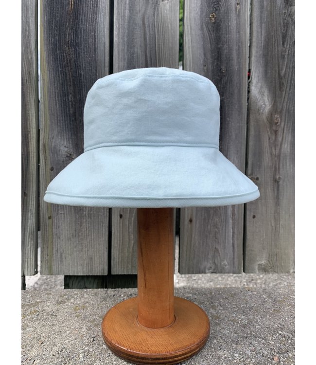 Puffin Gear Slouch Linen Bowler Hat - Seafoam