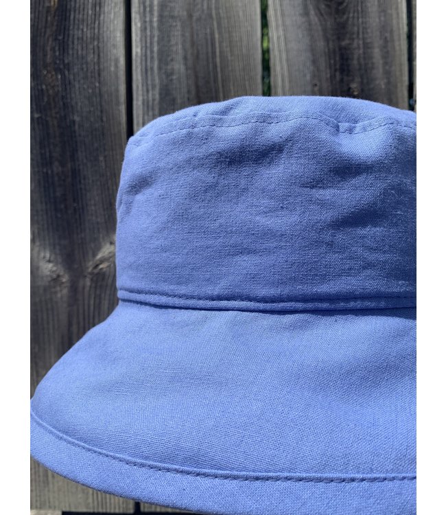 Puffin Gear Slouch Linen Bowler Hat - Cornflower