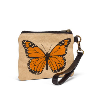Butterfly Zip Pouch with Strap