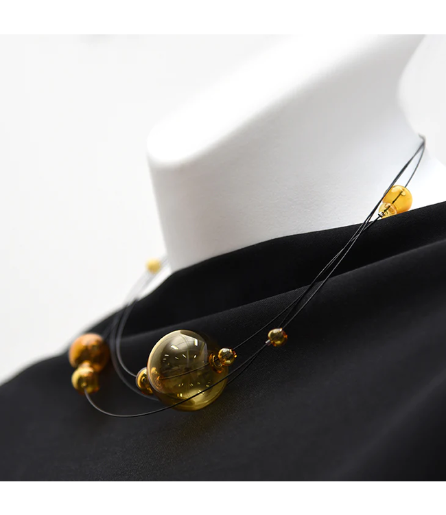 Pursuits Cumulus Layered Necklace (amber)