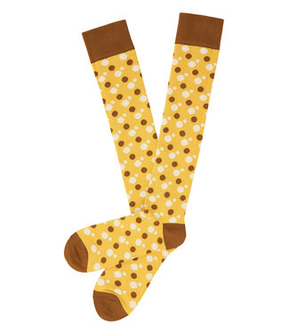Tranquillo Dotted Knee High Socks - Mustard