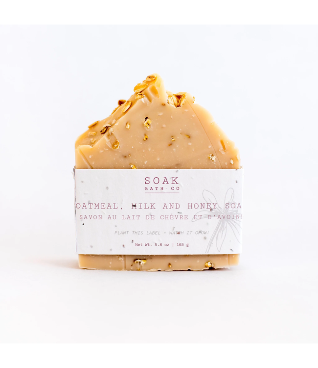 Soak Bath Co Oatmeal, Mile + Honey Soap Bar