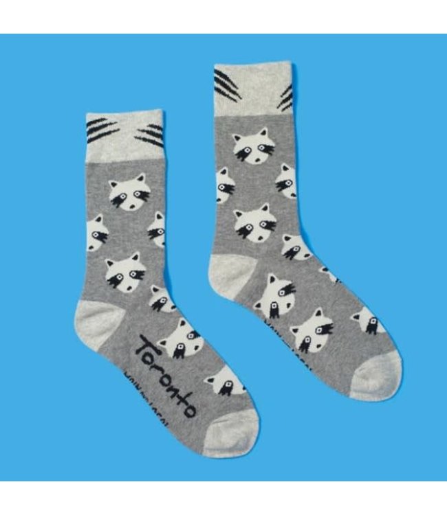 Main and Local Socks - Raccoons