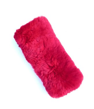 Fur Headband  -  Red