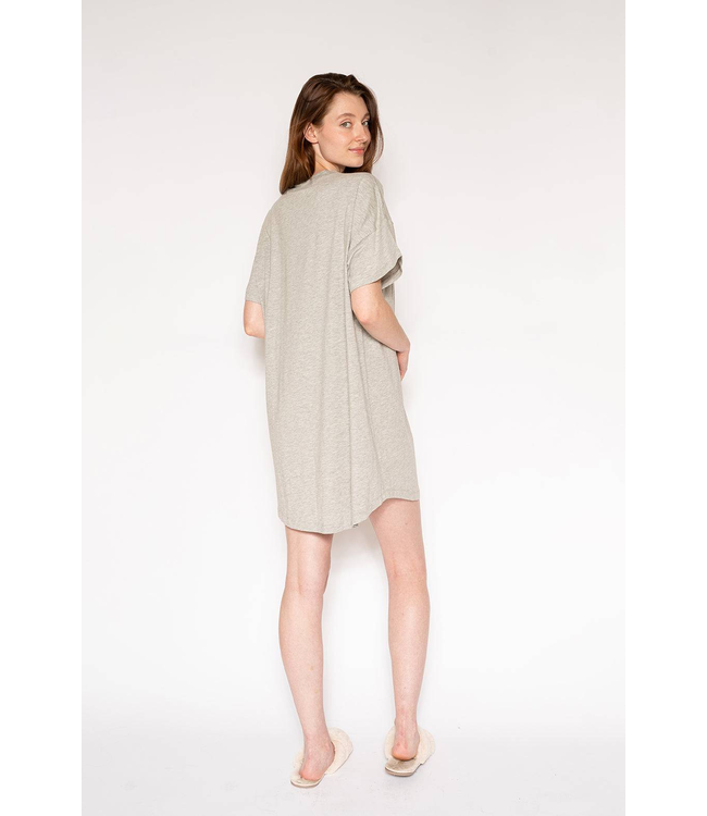 LatteLove Santa Baby Sleep Shirt - Grey