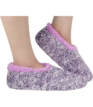 Snoozies Slippers - Curly Sue  -  Purple