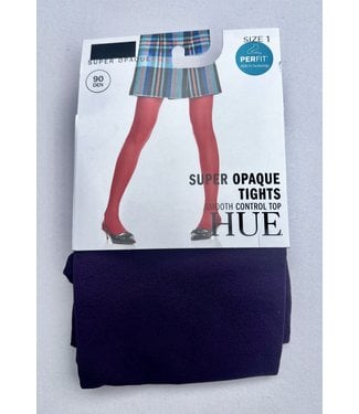 HUE Super Opaque Tights with Control Top 2 Graphite Heather