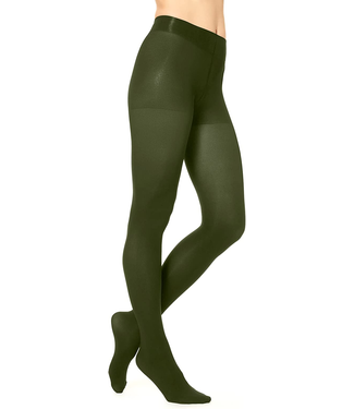 Hue Super Opaque Smooth Control Tights - Forest