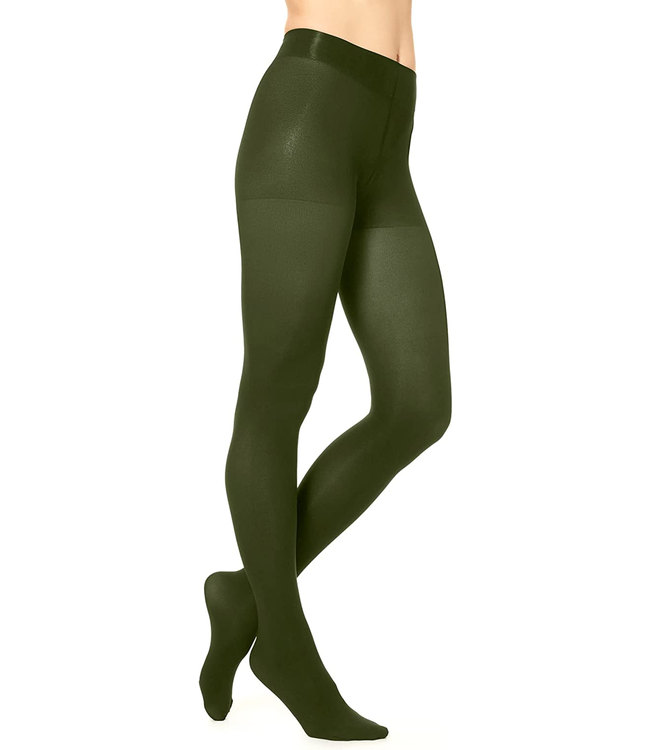 Super Opaque Smooth Control Tights - Forest