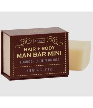 San Francisco Soap Company Shampoo Man Bar - Redwood + Clove