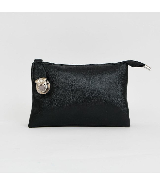 3-Sectional Crossbody/Wristlet - Black